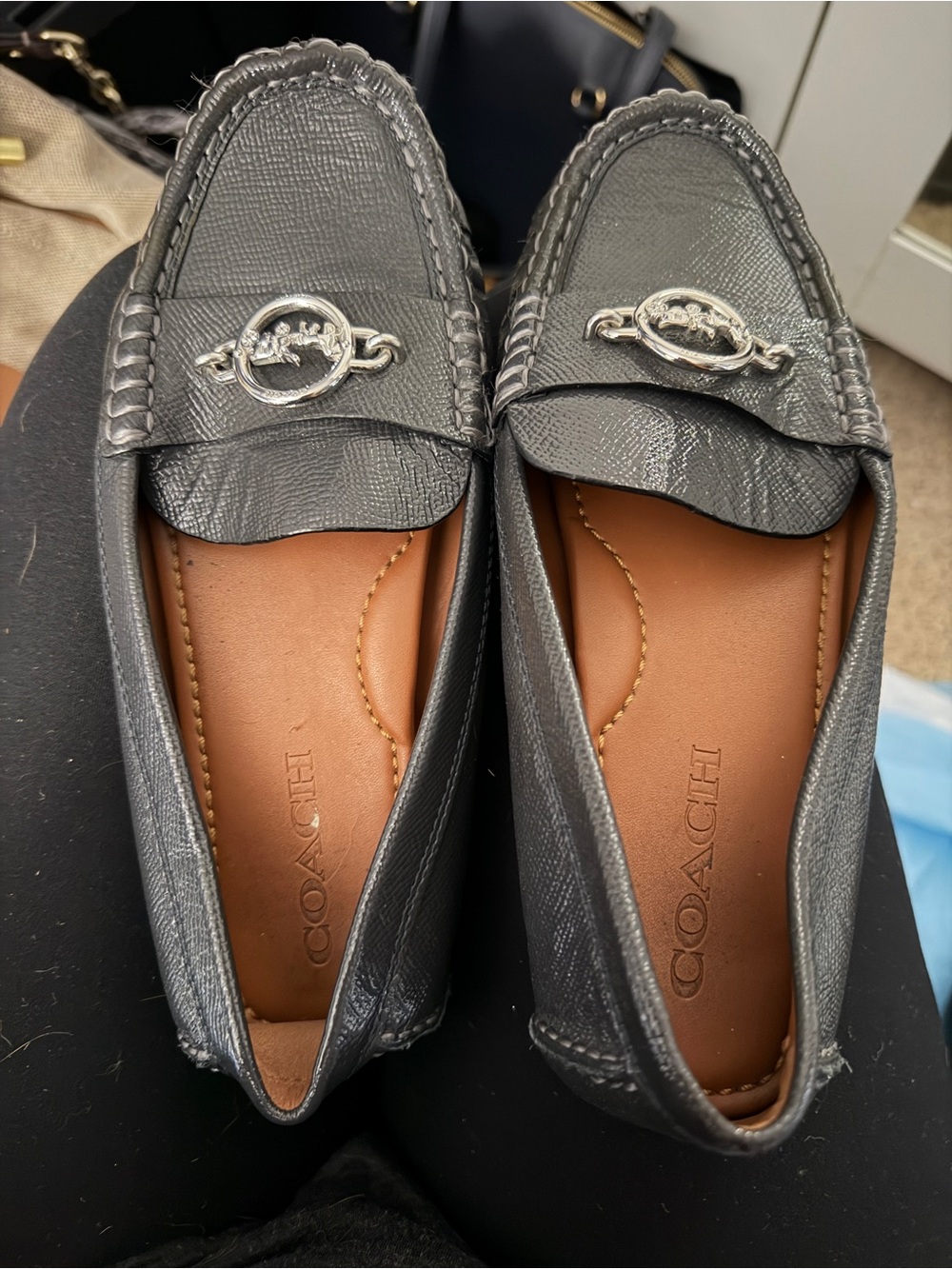 Coach Arlene Leather Driving Loafers